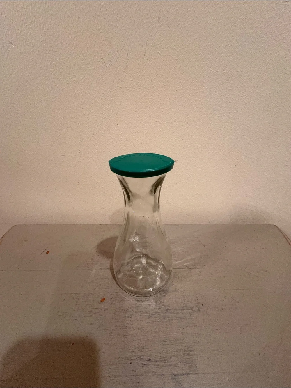 VTG Good Seasons Glass Salad Dressing Cruet With Green lid